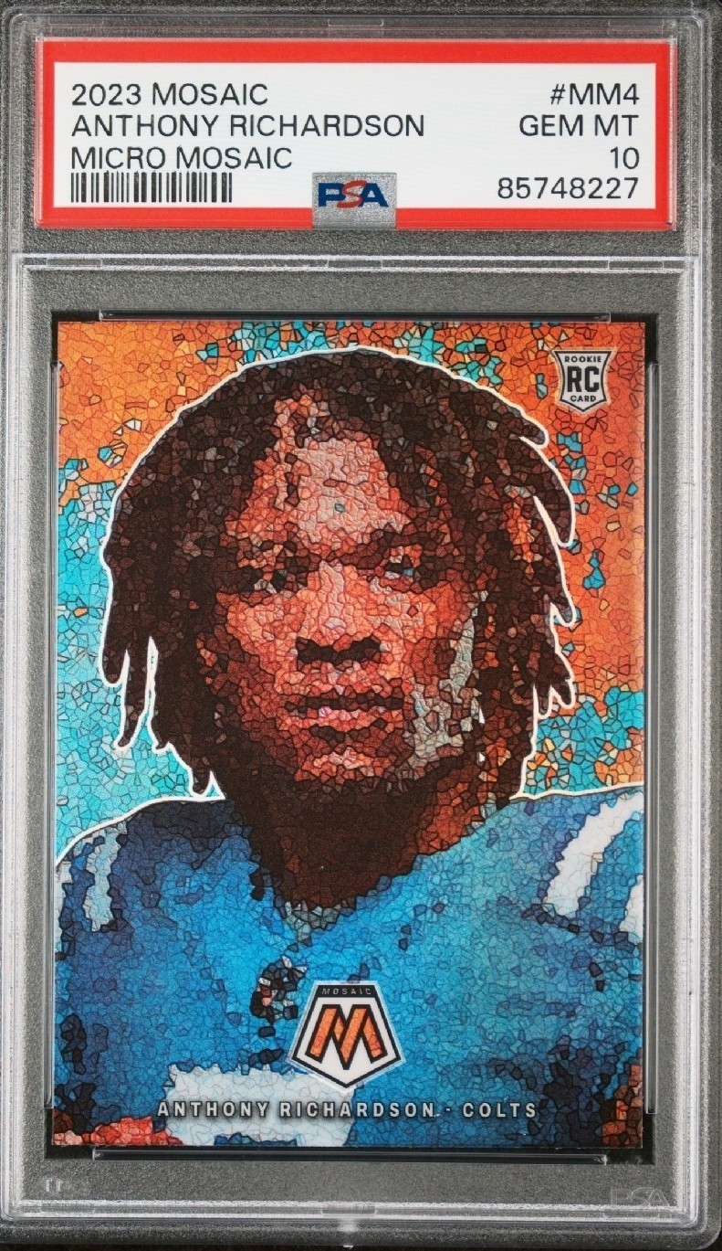 2023 Anthony Richardson Panini Mosaic Micro Mosaic Rookie Case Hit PSA 10 GEM 🔥
