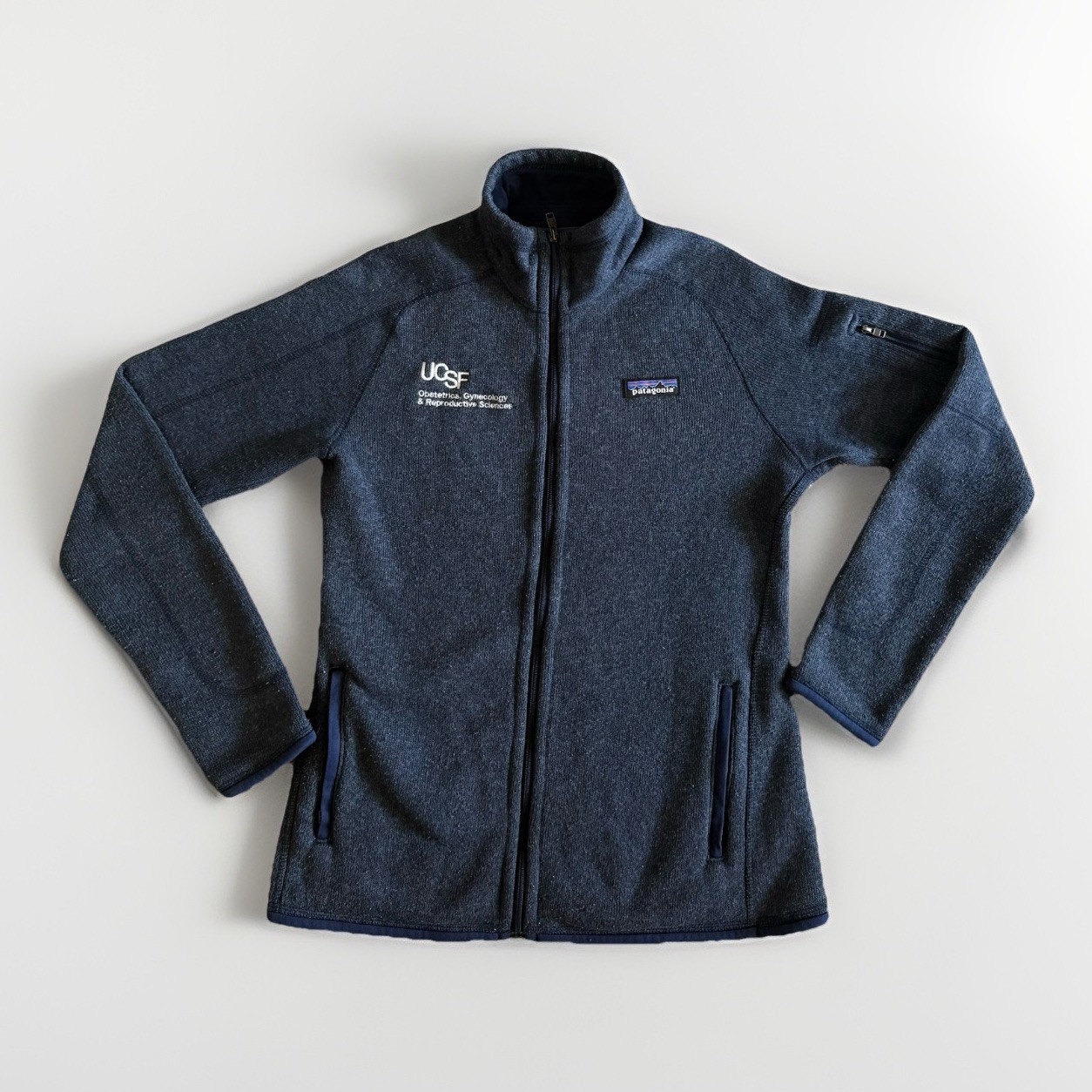 Patagonia Better Sweater Fleece Jacket Women’s XS Blue Full Zip UCSF Logo