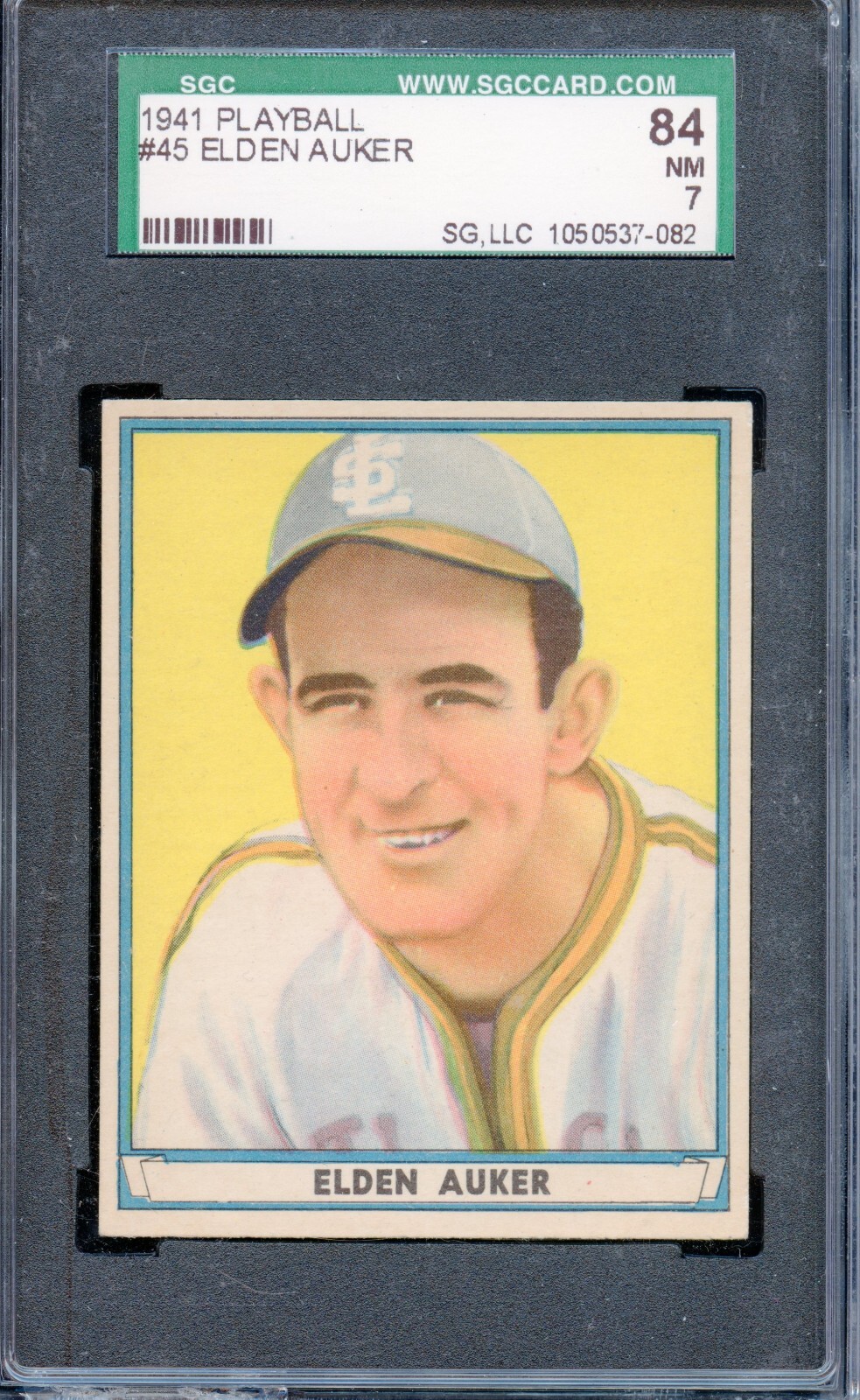 SGC BB - 1941 Play Ball - #45 - Elden Auker - SGC 7 - NM