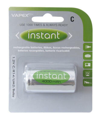 Akku C Zelle 4000 High Capacity LSD Instance Top Marke Vapextech