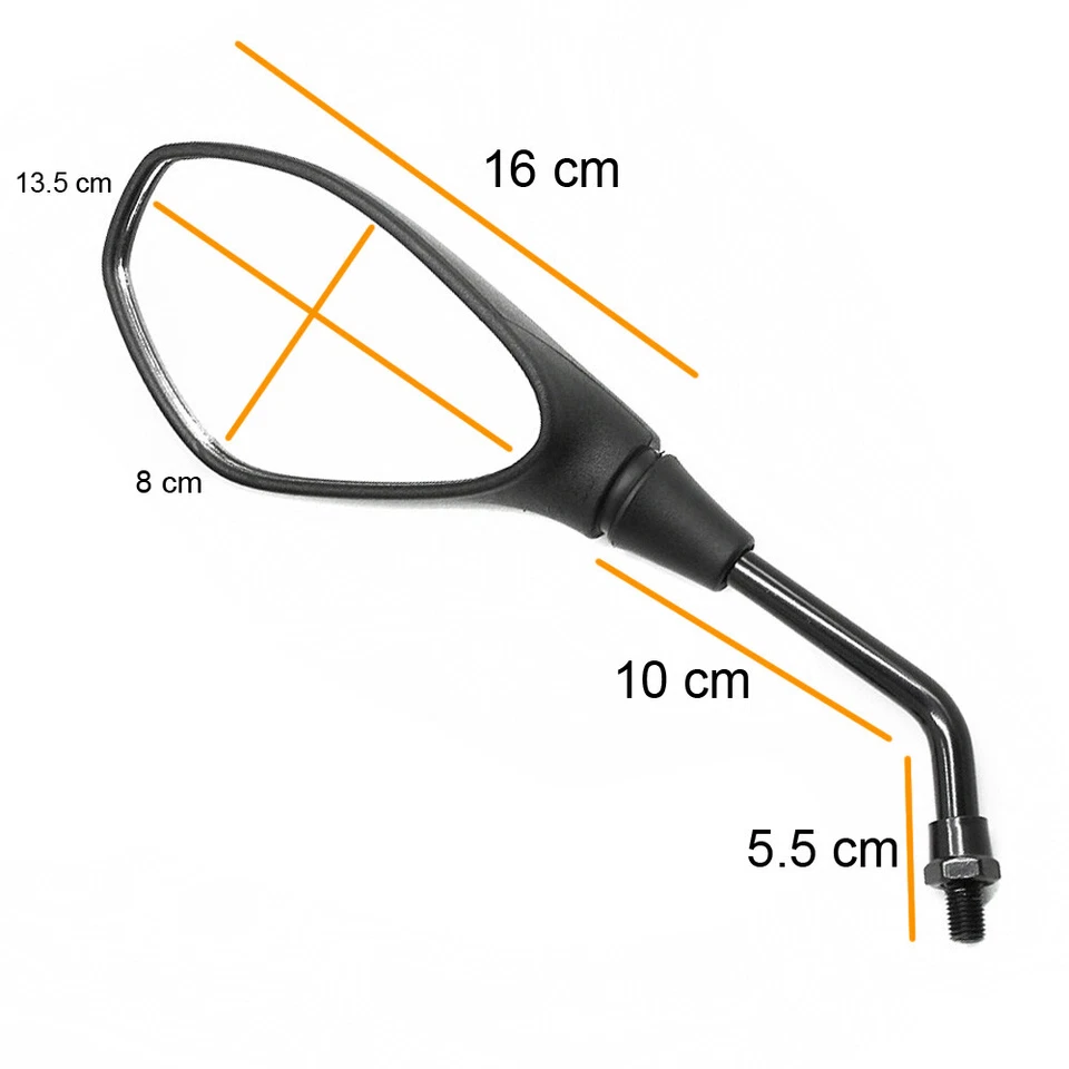 Пара левых и правых зеркал заднего вида для BMW F650GS F700GS F800GS F800R S1000R - Изображение 2 из 4