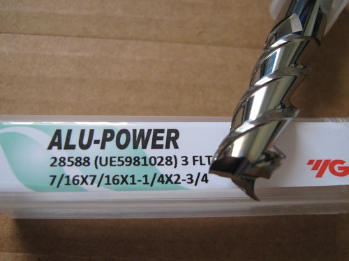 7/16"x1 1/4" LOCx 2 3/4"OAL,ALU-POWER 3 Flute Carbide End Mill, YG-1 brand "NEW" - 第 1/1 張圖片
