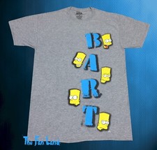 New The Simpsons Bart Stacked Classic Mens Vintage T-Shirt