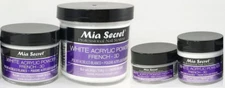 Mia Secret White Acrylic Powder 0.5 oz / 1 oz / 2 oz / 4 oz - CHOOSE YOUR SIZE