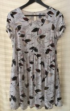 OLD NAVY Dress Mini Skater A-Line White Birds Short Sleeve Lined - Size S Petite