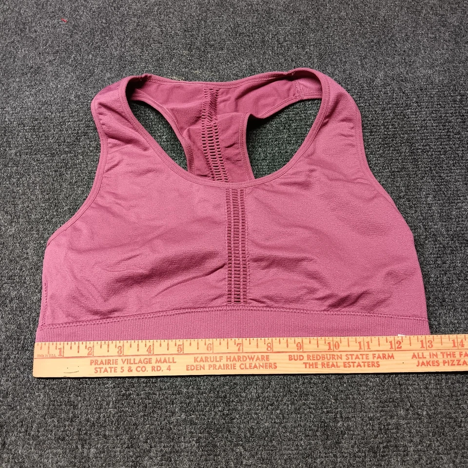 RBX Reebok Sports Bra Women Large Magenta Racerback Wireless - Image 2 of 4