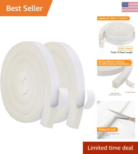 Air Conditioner Foam Tape - 2 Rolls, 13 Feet Long - Insulation Weather Seal