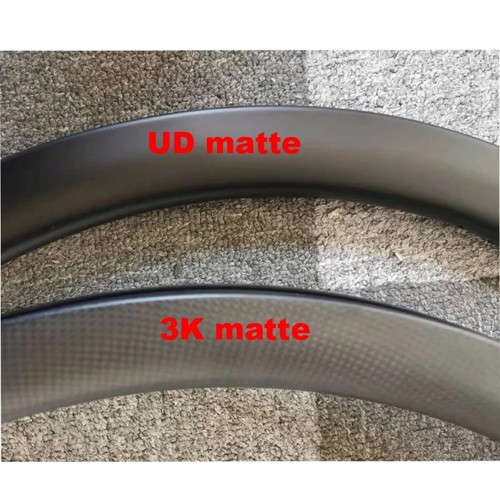 700C Carbon Fiber Road Bike Wheelset Depth 25-50mm Disc Brake 54T Ratchet Hub - Picture 7 of 19