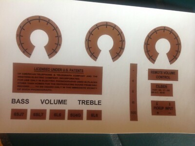 JUKEBOX   FILBEN MAESTRO AMPLIFIER AND RECORD LOADING DECAL SET