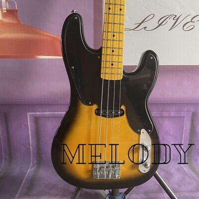 4 Strings Sunburst Solid Body Precision Electric Bass Guitar 20 Frets Maple Neck