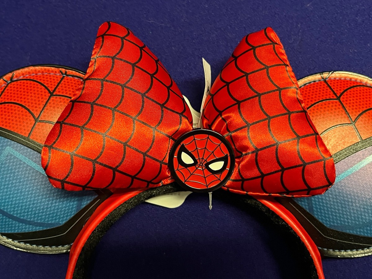 Disney Parks 2023 Marvel Spider-Man Red Blue Mickey Minnie Ear Headband NEW Spider-man Ears With Bow | Affordable Mickey Marvel  main image 2