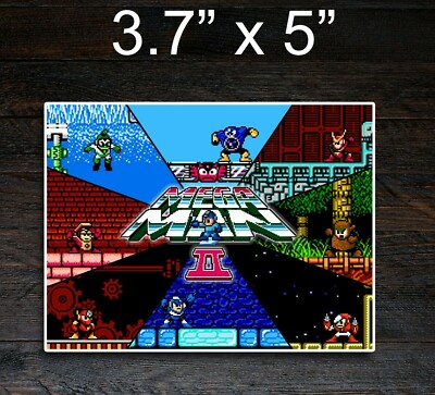 Retro Megaman Compilation Sticker Vinyl Decal Bumper Sticker