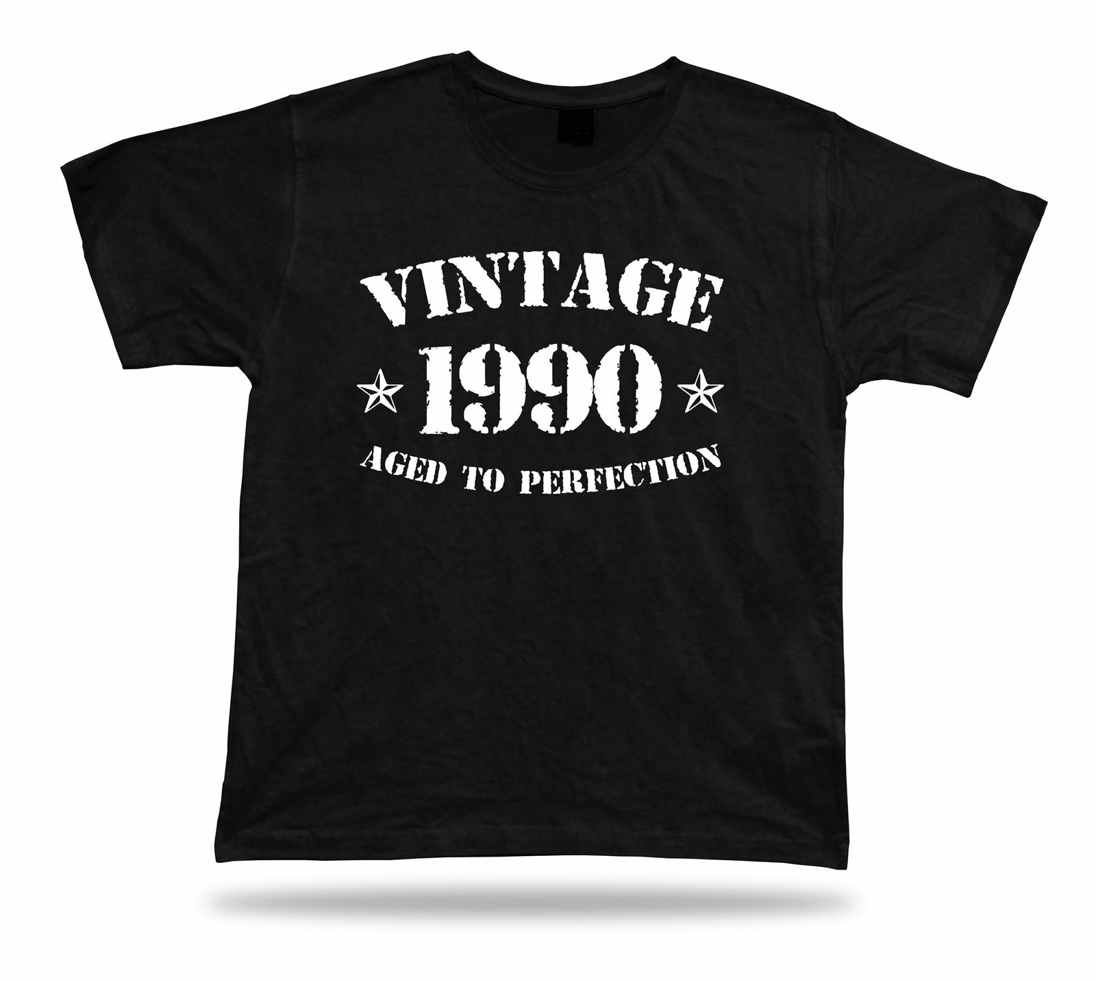 Printed T shirt tee Vintage 1991 aged to perfection happy birthday present gift