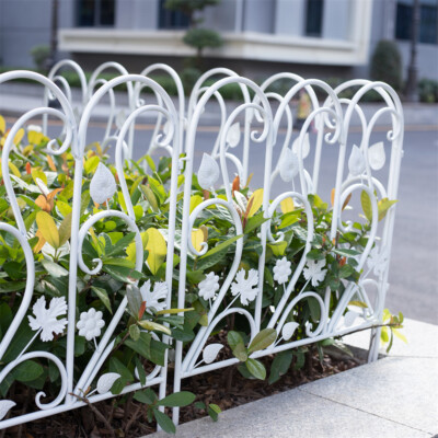 5x Foldable Metal Fence Panel Barrier Border Run Pen Garden Lawn