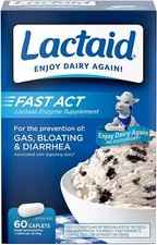 Lactaid Fast Act Lactase Enzyme Supplement 60 Caplets  __