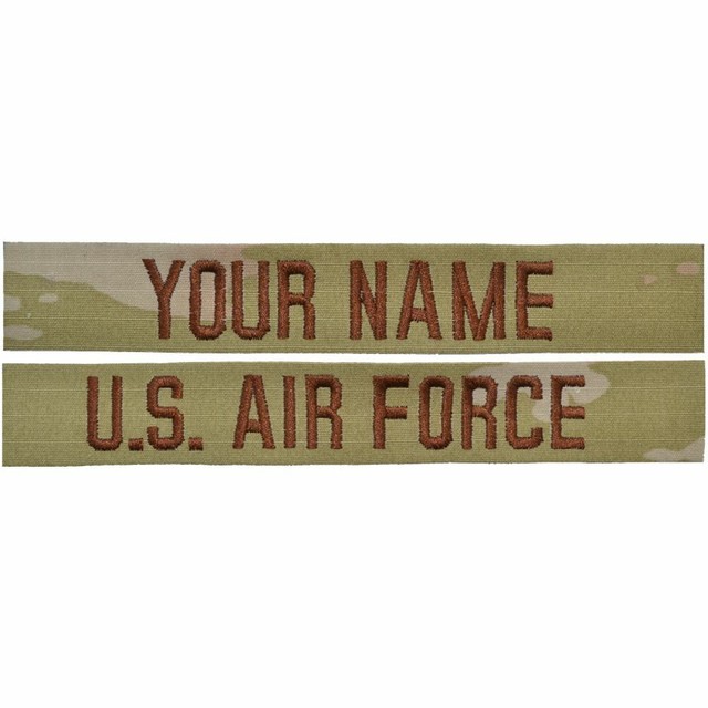 2 Piece Custom Air Force Name Tape Set SEW ON 3Color OCP eBay