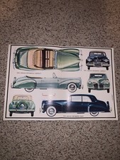 1967 Booklet William Jackson LINCOLN CONTINENTAL 1940-1948 Old Cars Automobiles
