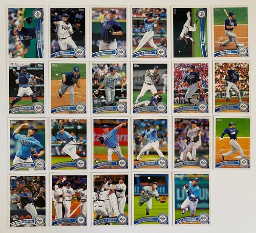 Tampa Bay Rays 2010-2019 Topps base team set lot (incl. Price, Snell, Longoria) - Picture 3 of 11