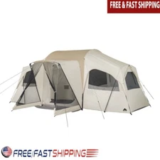 12 Person Glamping Tent Spacious Outdoor Shelter Easy Setup Bug Free Camping New