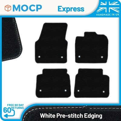 Express with White Pre-Stitch Trim Car Mats to fit Land Rover Discovery Sport...