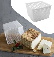 Square Mould Homemade Cheese Making Form Basket Mould Cheese (11x11x8.5cm) 500g
