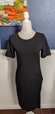 J Crew Short Sleeve T-Shirt Dress 100% Cotton Sz 8 Medium M