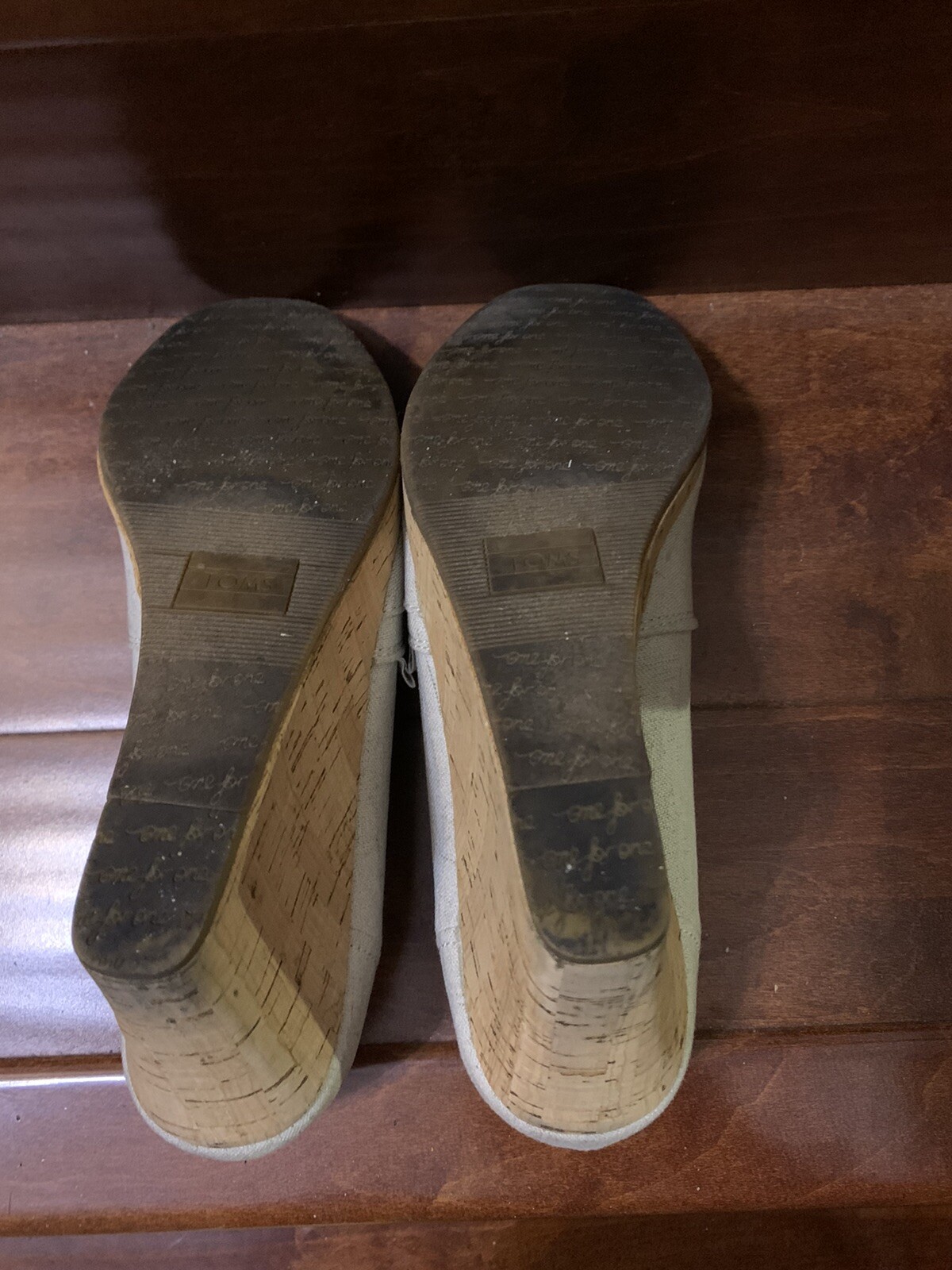 Toms Michelle Espadrille Wedge Sandals Cork Heel Wome… Gem