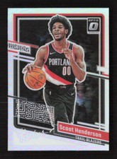 Scoot Henderson 2023-24 Donruss Optic #3 The Rookies Holo Portland Trail Blazers