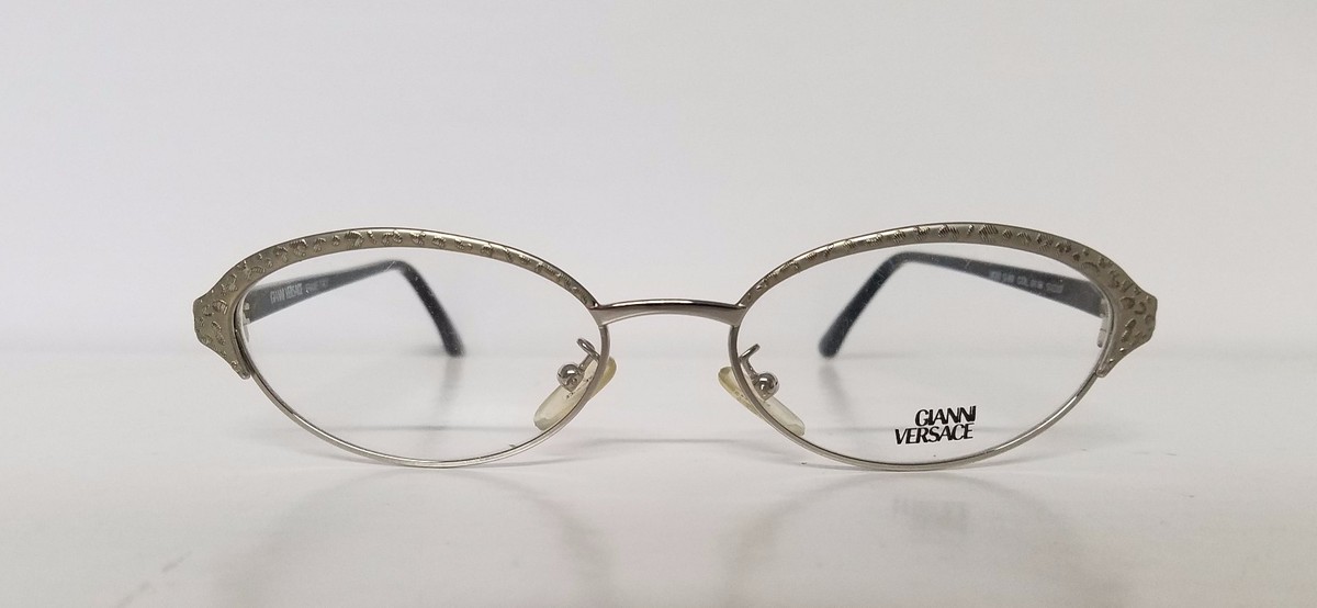 Original Vintage GIANNI VERSACE Oval Metal Rxable Frames Mod G93