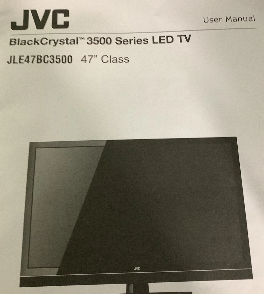 JVC TV Manual de usuario BlackCrystal TM 3500 Series LED TV JLE47BC3500 47” Clase Foto 2 de 4