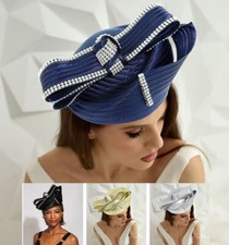 Silky Beret Bucket Bow Kentucky Derby Wedding Hat Church Dressy Cocktail Party