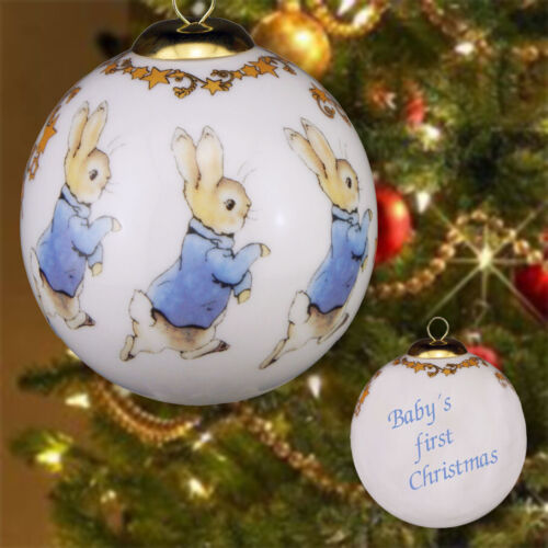 Beatrix Potter Peter Rabbit Baby's 1st Navidad Bauble - Imagen 1 de 1