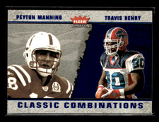2003 Fleer Tradition #9 CC Peyton Manning /1500 Classic Combinations Blue