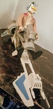 Vintage Hasbro Star Wars Pilot & Ground Fighter Speeder Bike Giant Figure