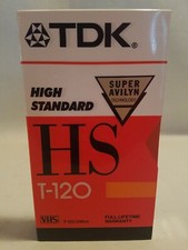 TDK High Standard HS T-120 VHS Tape Factory Sealed-New 