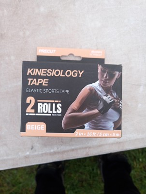 2 Rollen Kinesiologie Tape, Original Baumwolle Elastisch Sport Tape