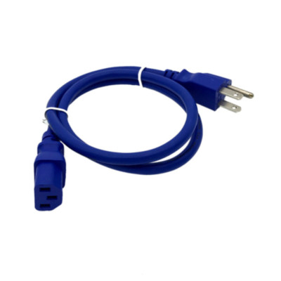 Blue 3 FT COMPUTER POWER SUPPLY AC CORD CABLE WIRE FOR HP DELL ACER ...