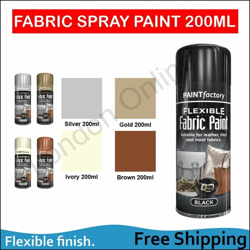 Fabric Spray Paint Aerosol Leather Vinyl Textile Clothes Can Fast
