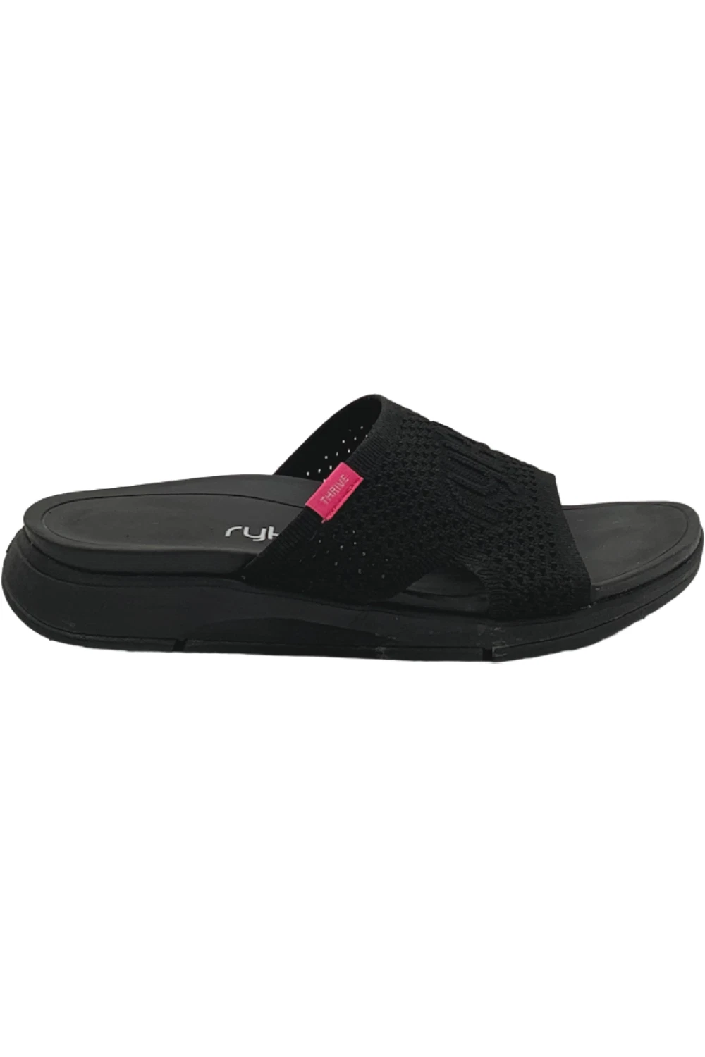 Ryka Anatomical Knit Slide Sandals Thrive Slide Black
Opens in a new window or tab