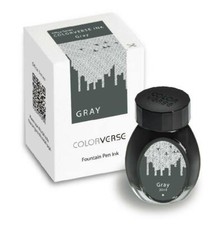 Colorverse Office Series Bottled Ink for Fountain Pens in Gray - 30mL - NEW