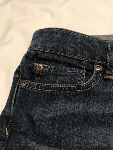 Jeans donna Eddie Bauer taglia 8/29 blu denim jeans ragazzo bootcut vita alta - Foto 11 di 12