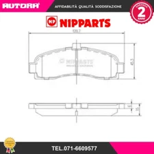 J3601053 brake pad kit, disc brake (BRAND-NIPPARTS)