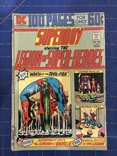 1974 Superboy 202 Starring The Legion Of Super Heroes DC Comics 100 Pages VG