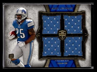 2011 Topps Supreme Mikel Leshoure Rookie Quad Jersey Relic /30 FX299