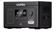 OUPES Exodus 1200 Portable Power Station 1200W/992Wh Solar Generator Camping NEW