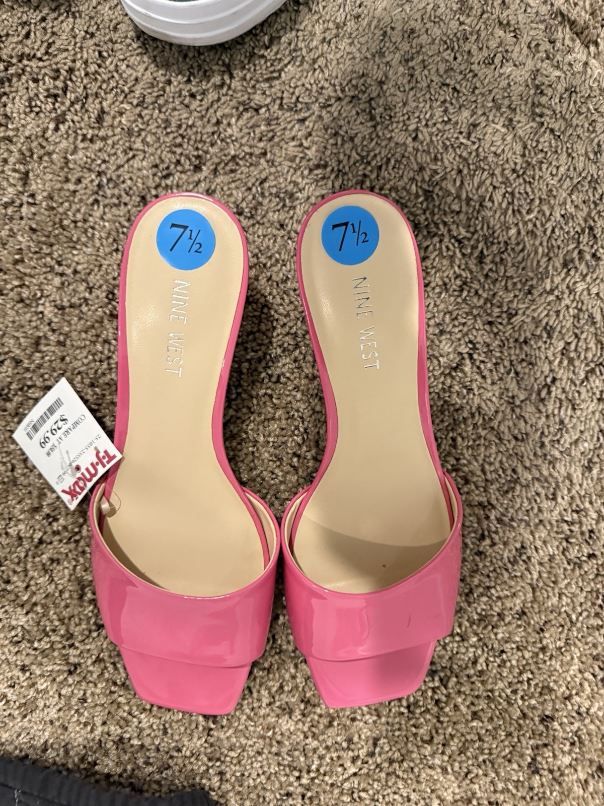 NINE WEST Pink Women's Heels Dress Shoes Heeled Sandals Size 7.5