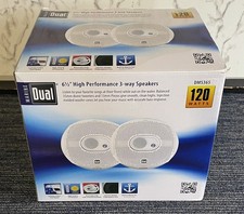 Dual 6 1/2  Weather Resistant 3 Way Speakers - New