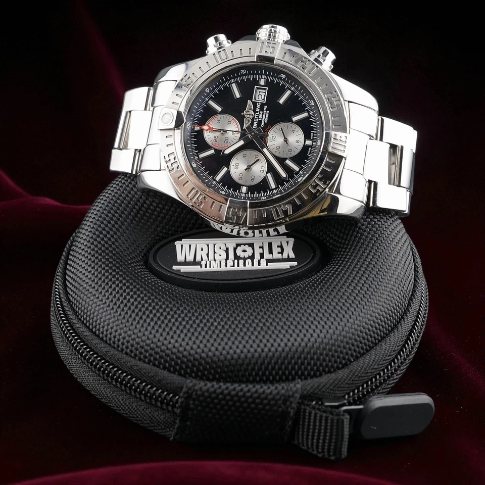 BREITLING SUPER AVENGER A13371 - 48MM, Steel Bracelet & Extra Strap & WFT Kit - Image 4 of 4
