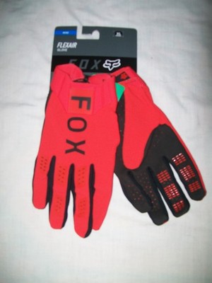 BNWT'S, Fox Racing Mens Flexair Gloves Flo Red/Black Size Adult 11, X-Large
