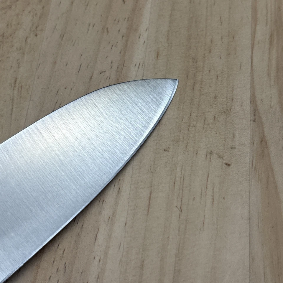 Usado Japonés de Chef Kitchen Cuchillo 濃州孫六 Molibdeno Acero Santoku 300/160 - Imagen 3 de 4